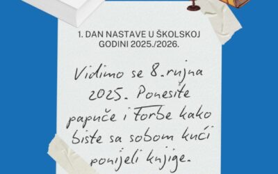 Početak školske i nastavne godine 2025./2026.